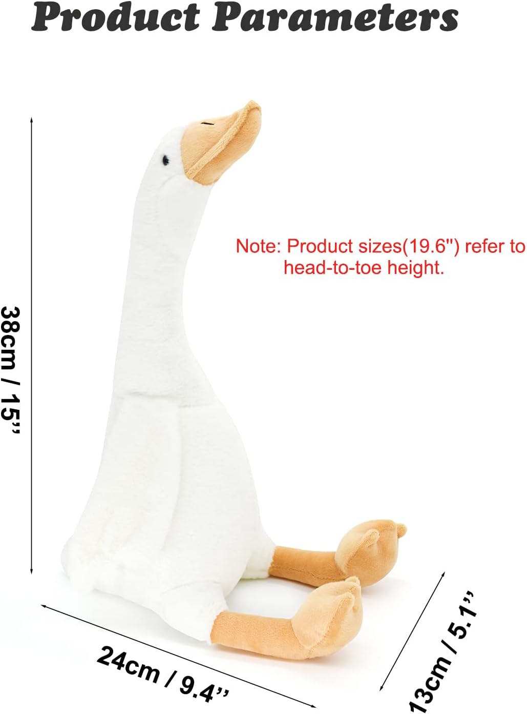 19.6" Soft Stuffed Swan Plush Doll
