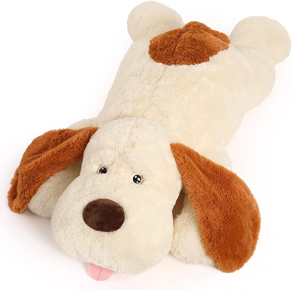 51" Giant Stuffed Puppy Dog Plush Pillow