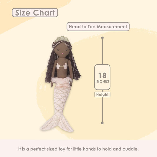18" Plush Mermaid Doll for Girls