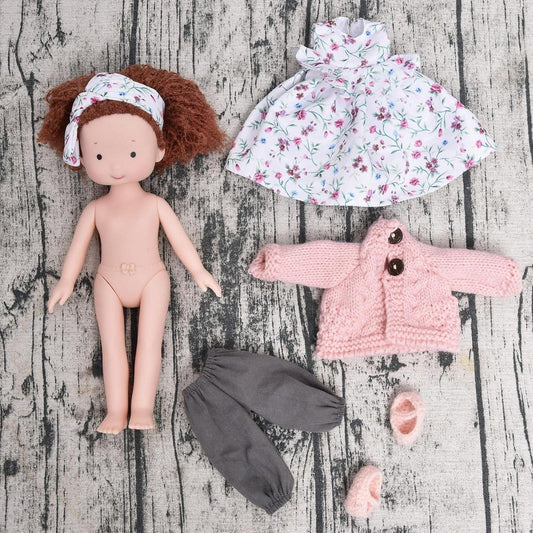 26cm Handmade Waldorf Doll with Clothing