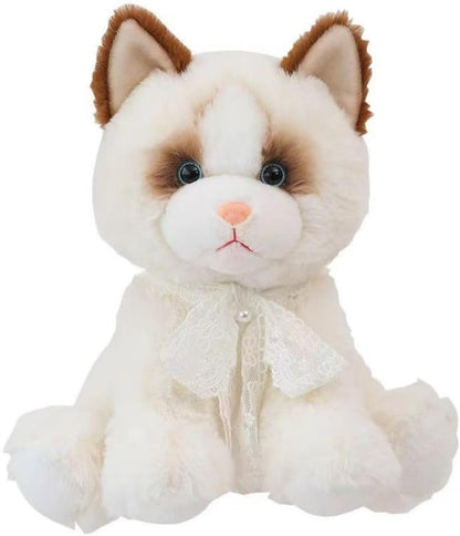 10" Grey Handmade Ragdoll Cat Plush