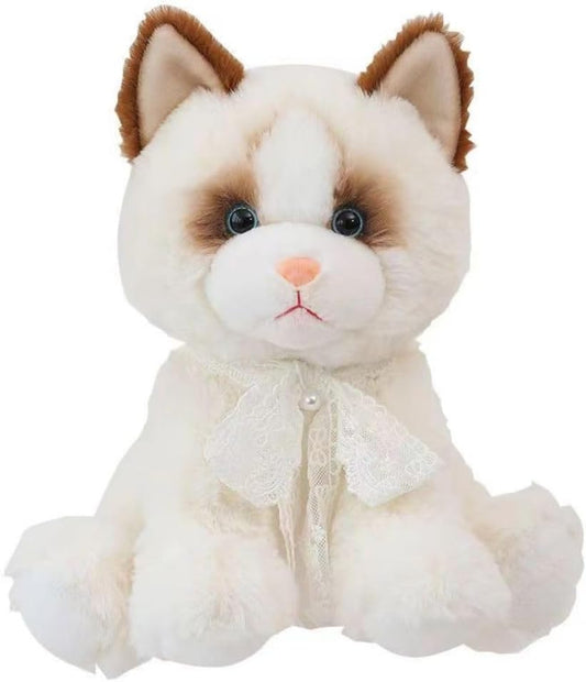 10" Grey Handmade Ragdoll Cat Plush