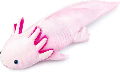 20" Realistic Light Pink Axolotl Plush