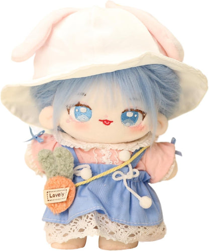 20cm Cotton Doll with 2 Outfits & Grooming Set