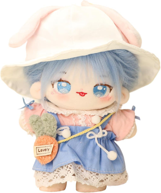 20cm Cotton Doll with 2 Outfits & Grooming Set