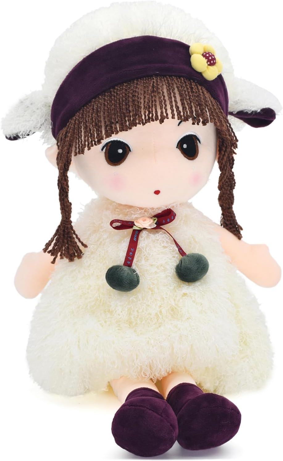 17" Stuffed Plush Girl Doll Toy
