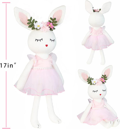 Easter Bunny Ballerina Plush Doll Toy