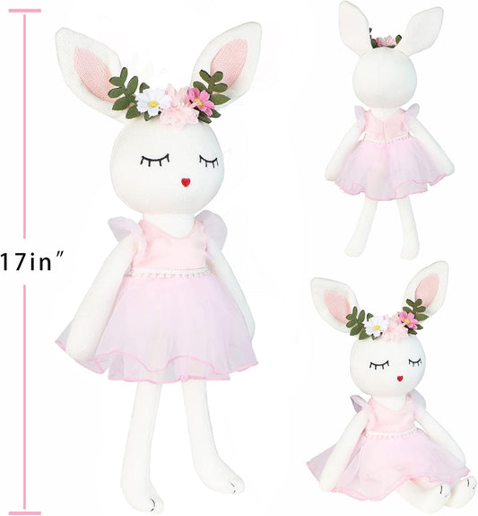 Easter Bunny Ballerina Plush Doll Toy