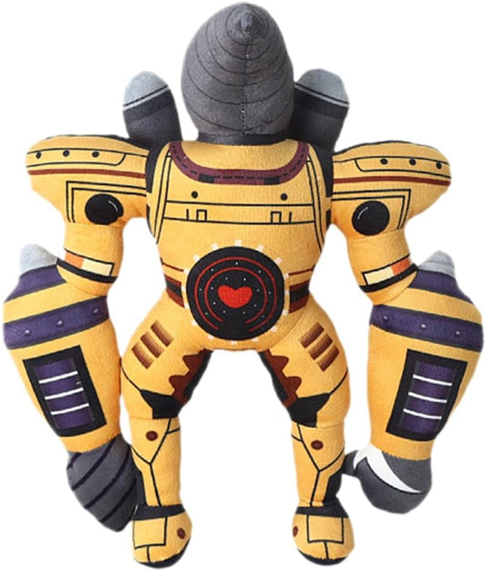 Yellow Cartoon Toilet Character Plush Doll