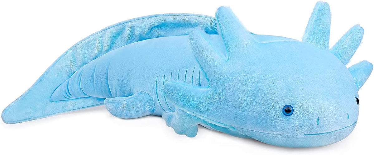 30" Weighted Blue Axolotl Plush
