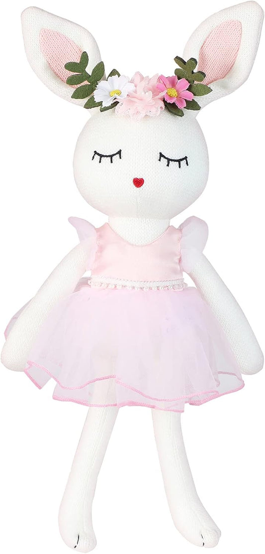 Easter Bunny Ballerina Plush Doll Toy