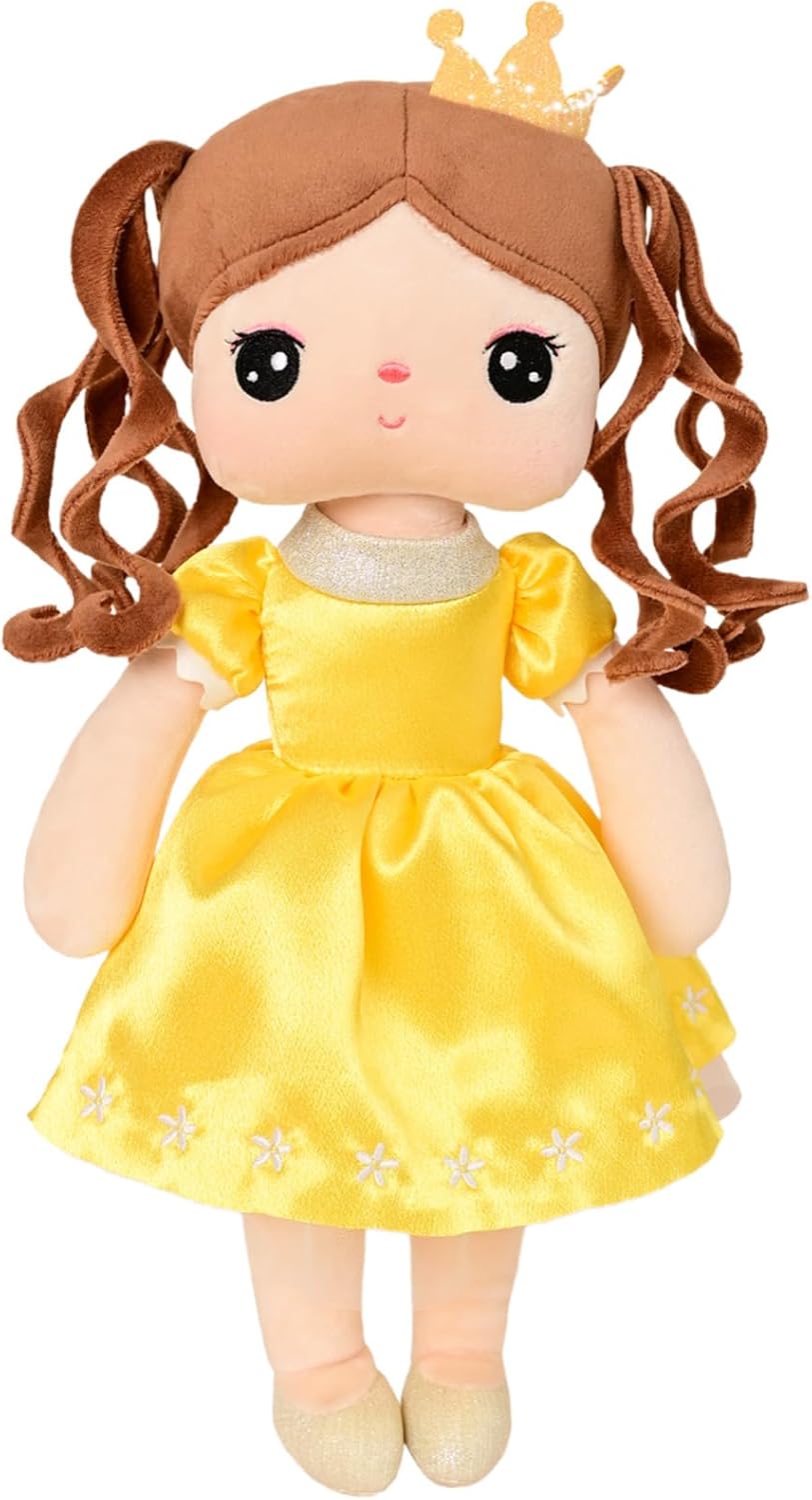14.17" Cute Plush Rag Princess Doll with Crown