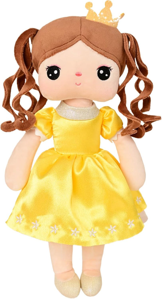 14.17" Cute Plush Rag Princess Doll with Crown