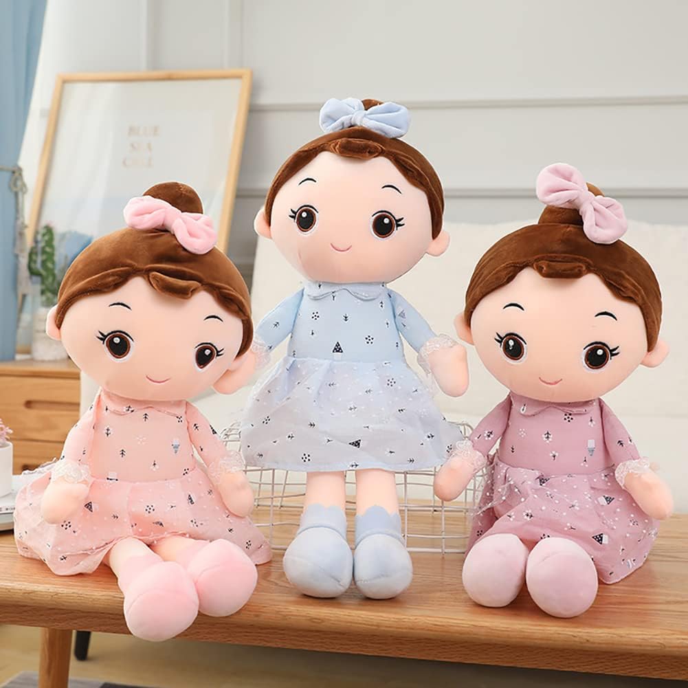 17.7" Plush Princess Rag Doll with Dress