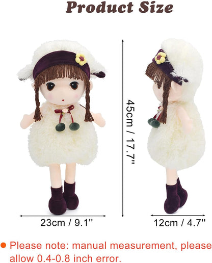 17" Stuffed Plush Girl Doll Toy