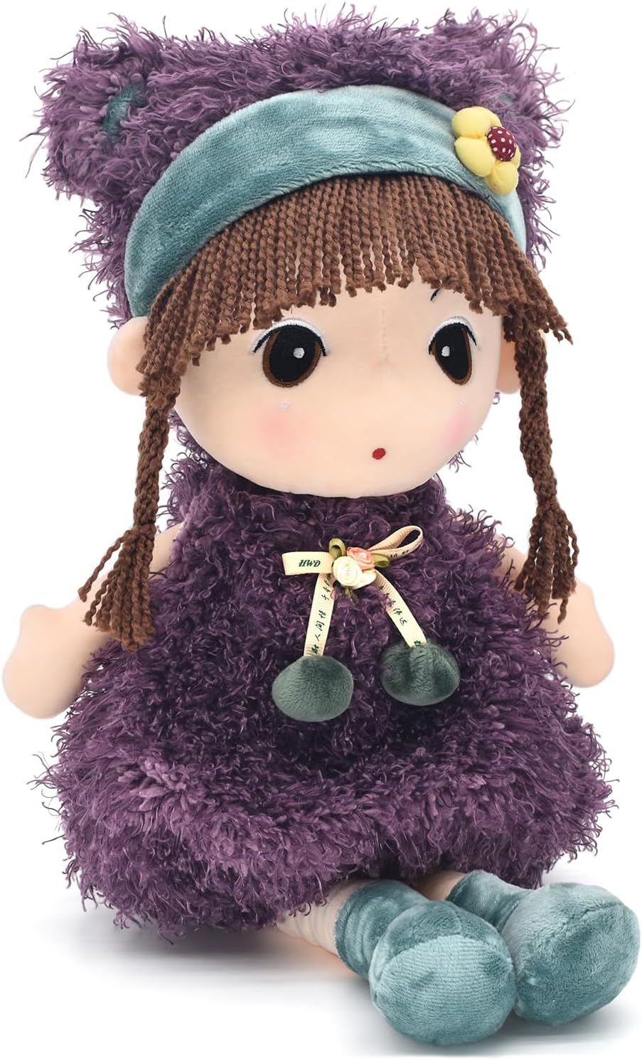 17" Purple Stuffed Plush Girl Doll