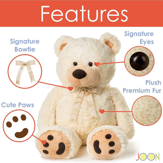 Cream Huge Teddy Bear Plush