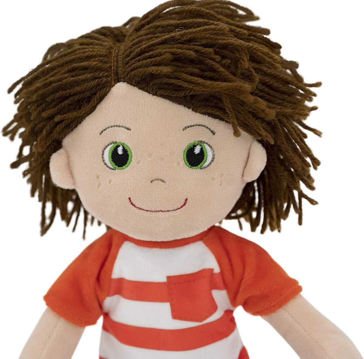 14" Washable Sensory Fabric Baby Rag Doll for Toddlers