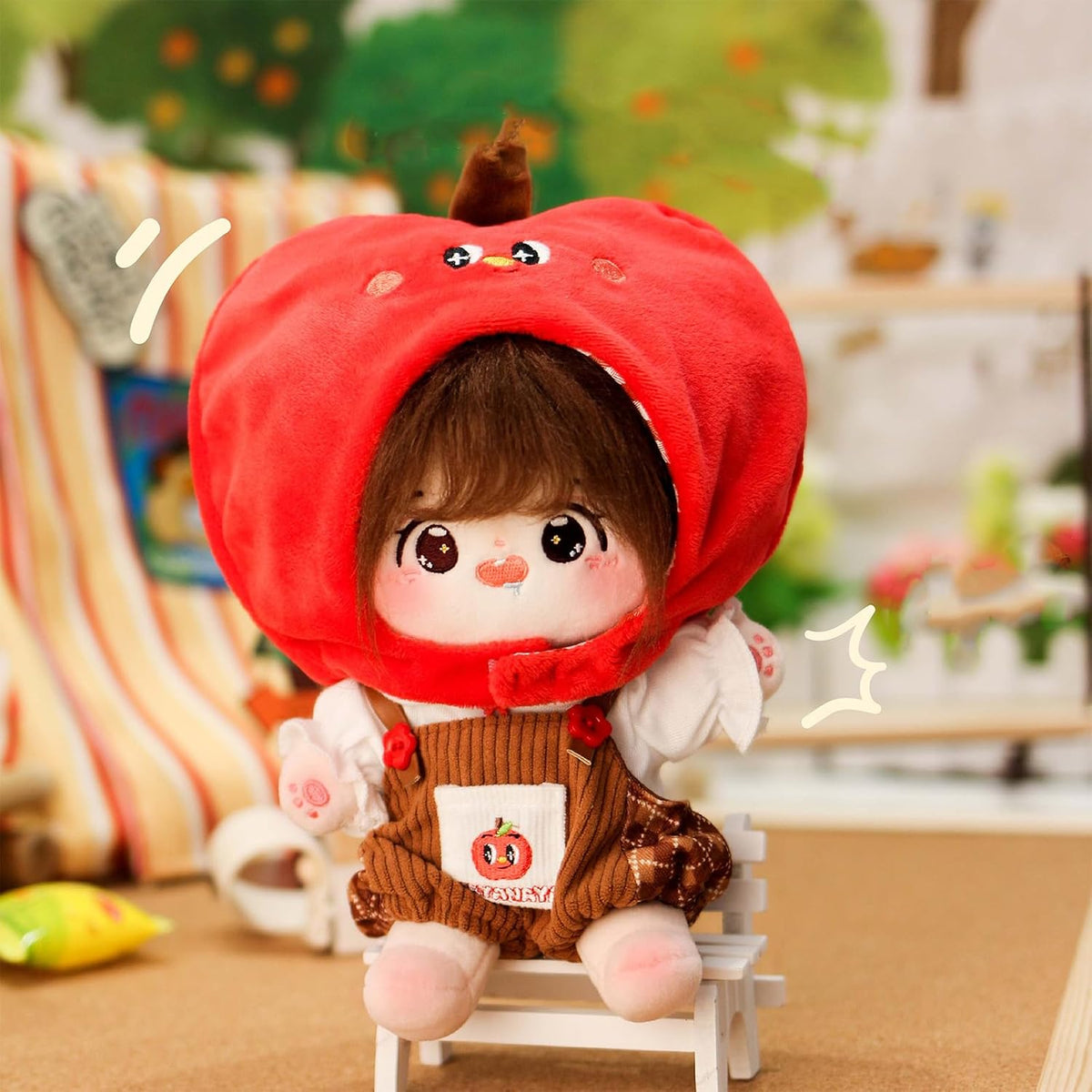 20cm Cotton Doll with Skeleton & Outfits