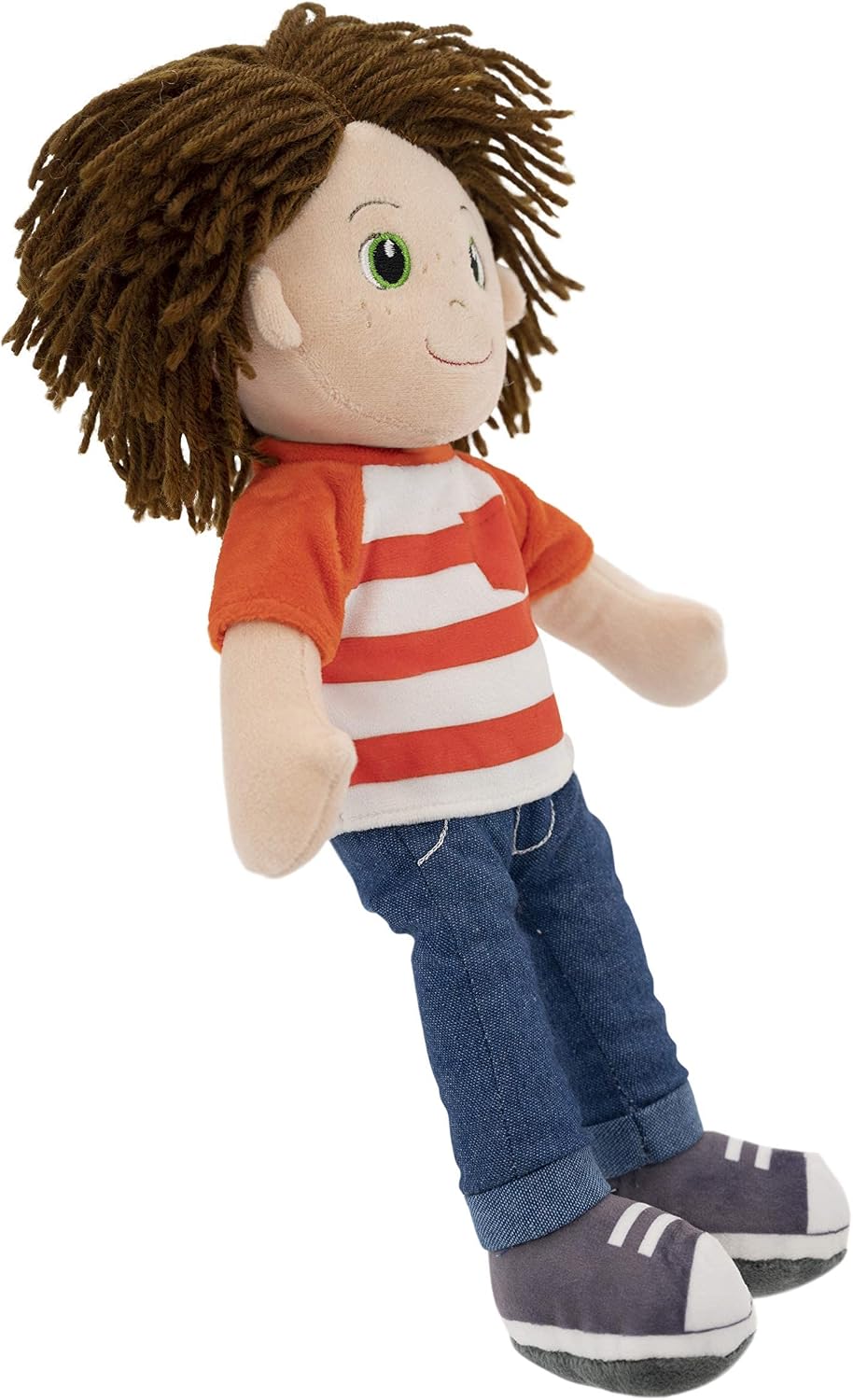 14" Washable Sensory Fabric Baby Rag Doll for Toddlers
