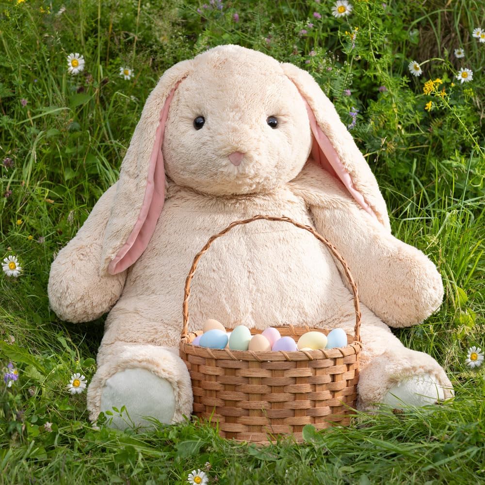 4ft Tan Giant Stuffed Bunny Plush