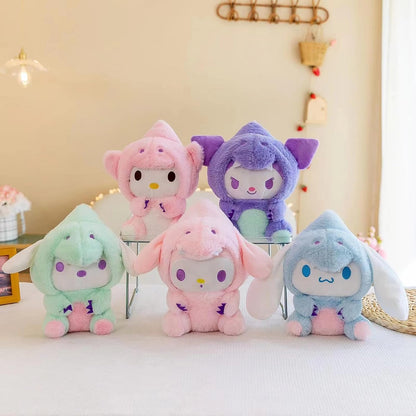 5-Pack 8" Cartoon Animal Plush Doll Set