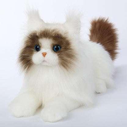 20" Handmade Brown & White Ragdoll Cat Plush